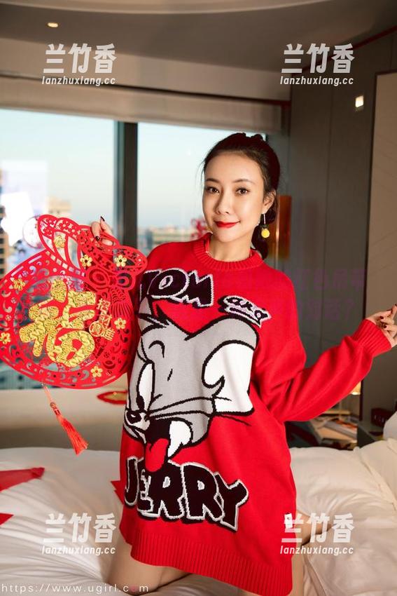 微密圈 - 果儿Victoria和她的红色吊带袜，高清之下，这是一种无声的对话？