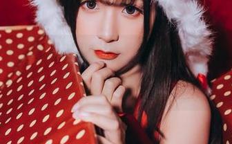 猫九酱的粉色圣诞兔，图包里的小兔子们是否也有瘾？